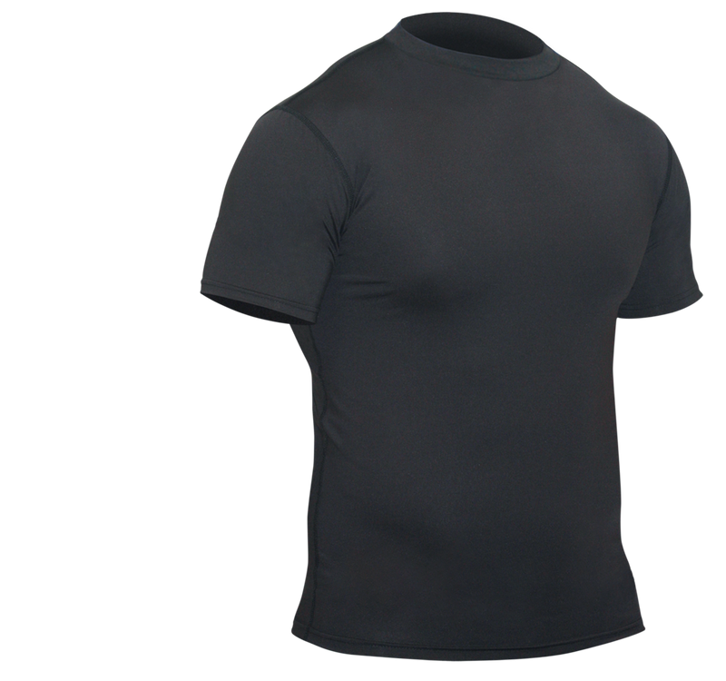 Black best sale spandex shirt